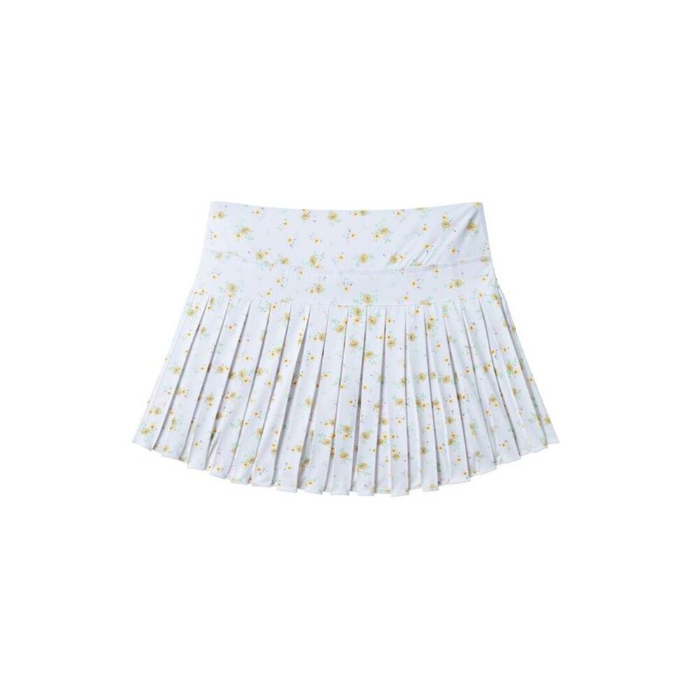 Andy & Evan Girls Floral Pleated Skirt, White
